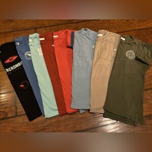 Lot of Boys A&F tees - 13/14